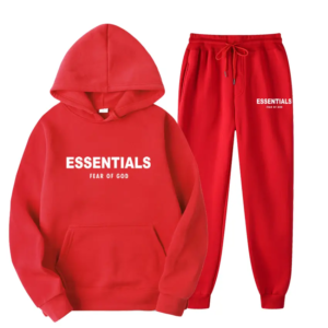 Chándal rojo Essentials con logotipo