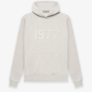 Sudadera gris con logotipo Essentials