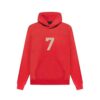 Sudadera roja con logotipo Essentials
