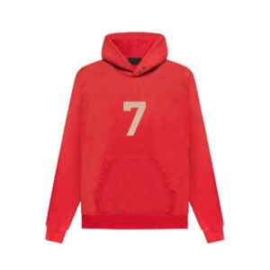 Sudadera roja con logotipo Essentials