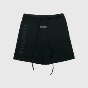 Short negro Essentials con logotipo