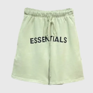 Short cortos Essentials Logo verde menta