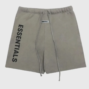 Short gris Essentials con logotipo
